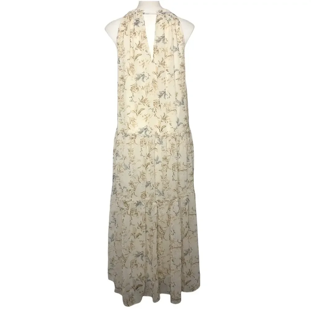 Drew Floral Naomi Vintage Floral Maxi Dress - Size Medium - Picture 6 of 13